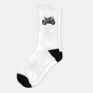 S1000RR Bike Illustration Socks