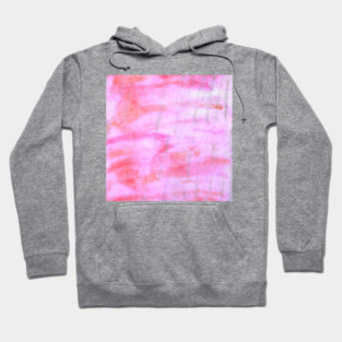 Pink orange watercolor abstract art Hoodie