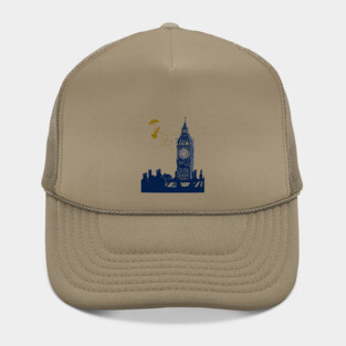 Mary Poppins and Big Ben Linocut Hat