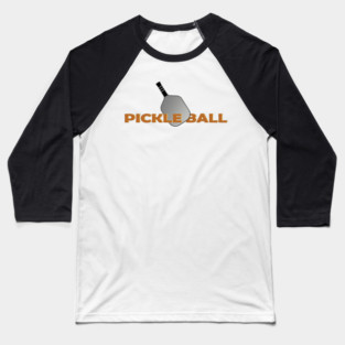 "Chopped" Pickleball Design Baseball T-Shirt