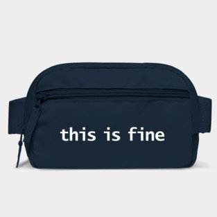 This is Fine Minimal Typography Bag