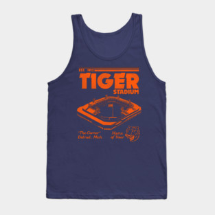 Defunct Tiger Stadium Detroit Michigan Tank Top
