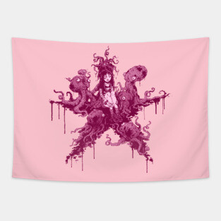 Octopus Girl Tapestry