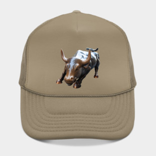 Wall Street Bull in Color Hat