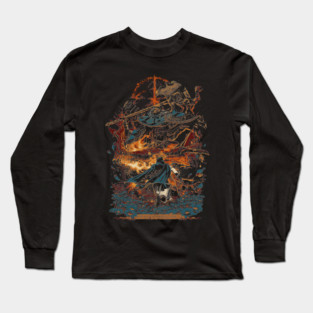 Fire and Flames Long Sleeve T-Shirt