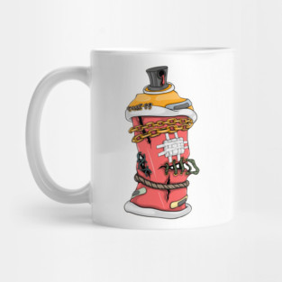 Spray paint Cartoon Mug