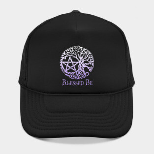 Wiccan & Pagan Sacred Gifts Nature Twigs Pentacle Tree of Life Blessed Be Hat