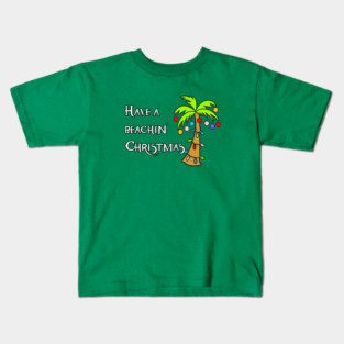 Beachin Christmas Kids T-Shirt