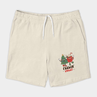 Retro Funny Feeling Jolly Christmas Shorts