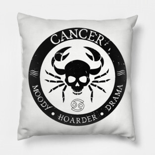 Savage Cancer Zodiac Antisocial Astrology Pillow