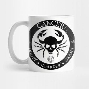 Savage Cancer Zodiac Antisocial Astrology Mug