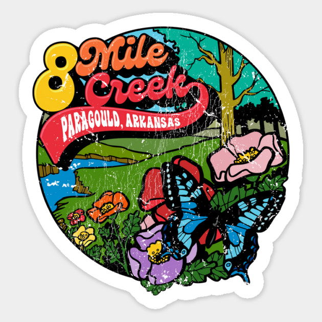 8 Mile - Paragould, Arkansas Sticker by rt-shirts