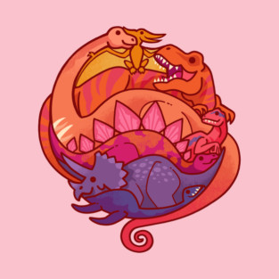 Dino Rainbow 2 T-Shirt