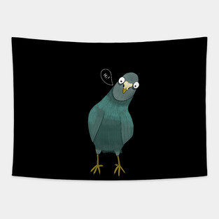 Funny Pigeon Tapestry