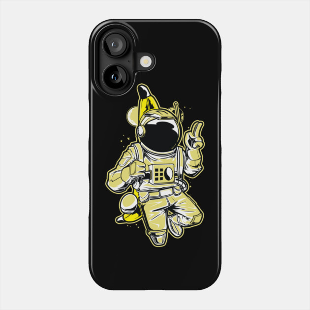 Astronaut Banana Lover Phone Case by The WYLD Tribe