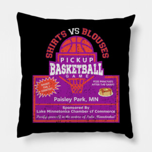 Shirts vs Blouses Pickup Basketball Game Pillow