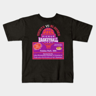 Shirts vs Blouses Pickup Basketball Game Kids T-Shirt