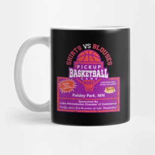 Shirts vs Blouses Pickup Basketball Game Mug