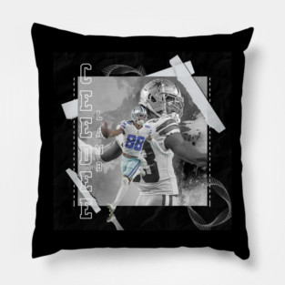 CeeDee Lamb  Football Paper Poster Cowboys 3 Pillow