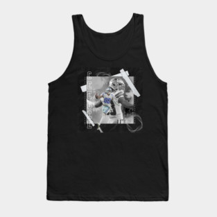 CeeDee Lamb  Football Paper Poster Cowboys 3 Tank Top