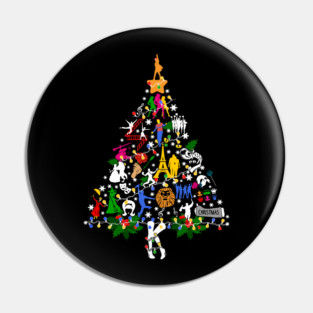 Ugly Broadway Christmas Tree Pin