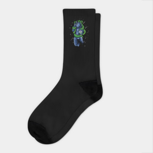 Octopus Vs Astronaut Socks