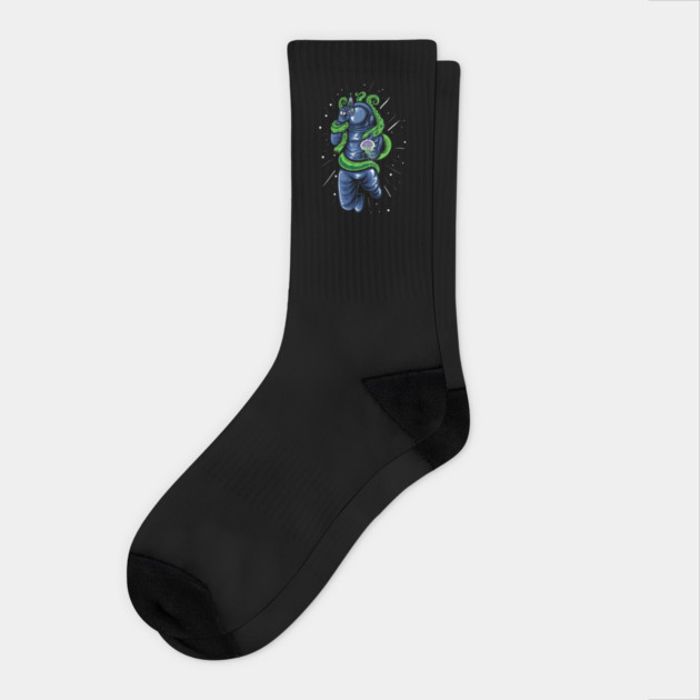Octopus Vs Astronaut Socks by The WYLD Tribe