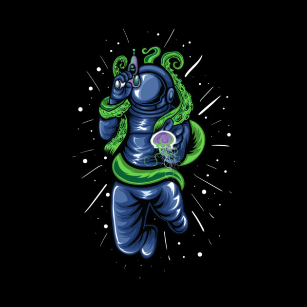 Octopus Vs Astronaut by The WYLD Tribe