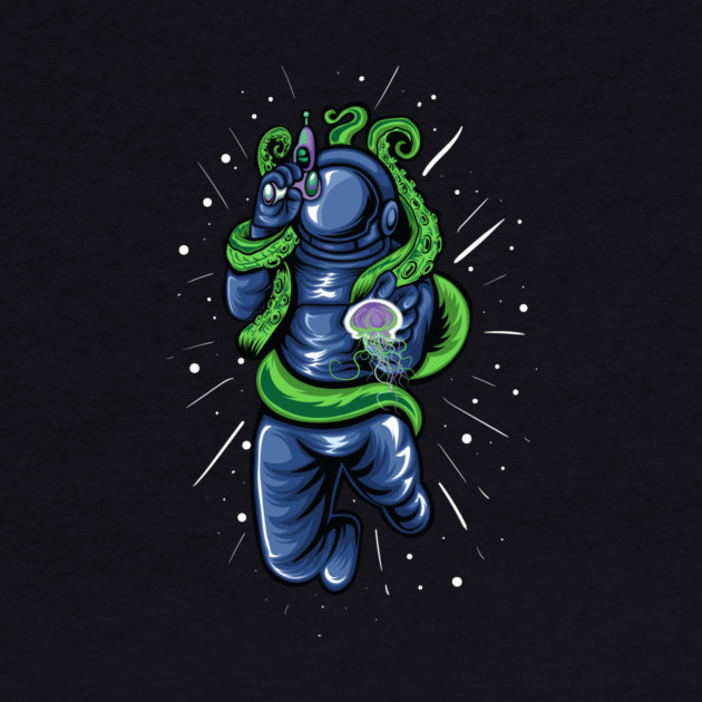 Octopus Vs Astronaut by The WYLD Tribe