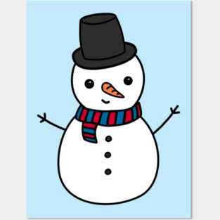 Snowman Posters and Art