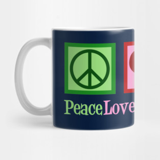 Peace Love Snowboarding Mug