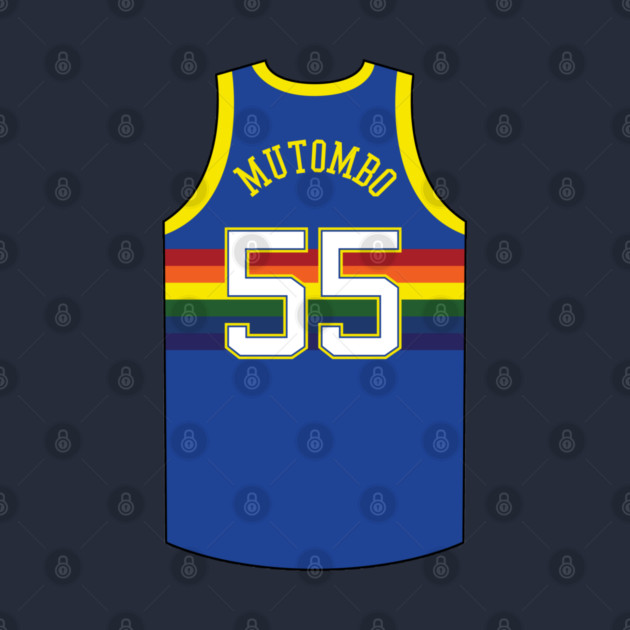 Dikembe Mutombo Denver Jersey Qiangy by qiangdade