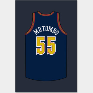 Dikembe Mutombo Denver Jersey Qiangy Posters and Art