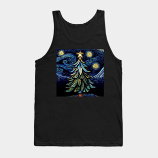 Van Gogh Starry Tree 03 Tank Top