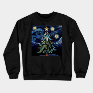 Van Gogh Starry Tree 03 Crewneck Sweatshirt