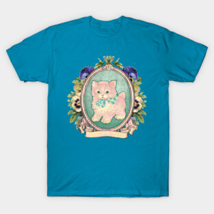 Kitschy Pink Kitten T-Shirt