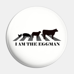 Big Green Egg  -  I am the Eggman on Abbey Road Pin