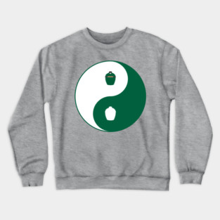 Big Green Egg Yin Yang Design Crewneck Sweatshirt