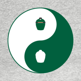 Big Green Egg Yin Yang Design T-Shirt