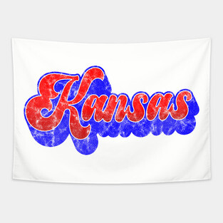 Support Kansas with this retro design! Tapestry
