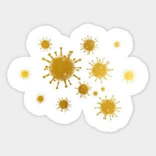 Virus illustration Sticker
