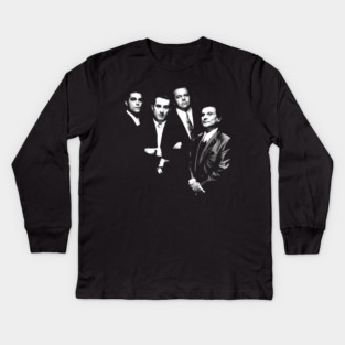 Black face cool member Joe pesci vintage movie Kids Long Sleeve T-Shirt
