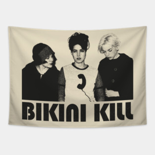 Bikini Kill 2 - Vintage Pencil Drawing Style Tapestry