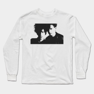 The Jesus And Mary Chain - Vintage Pencil Drawing Style Long Sleeve T-Shirt