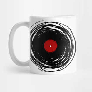 Spinning within with a Vinyl Record Oldies DJ! - Retro Vintage Design Mug