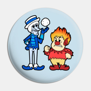Snow and Heat Miser Pin
