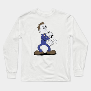 Michael Halloween (transparent) Long Sleeve T-Shirt