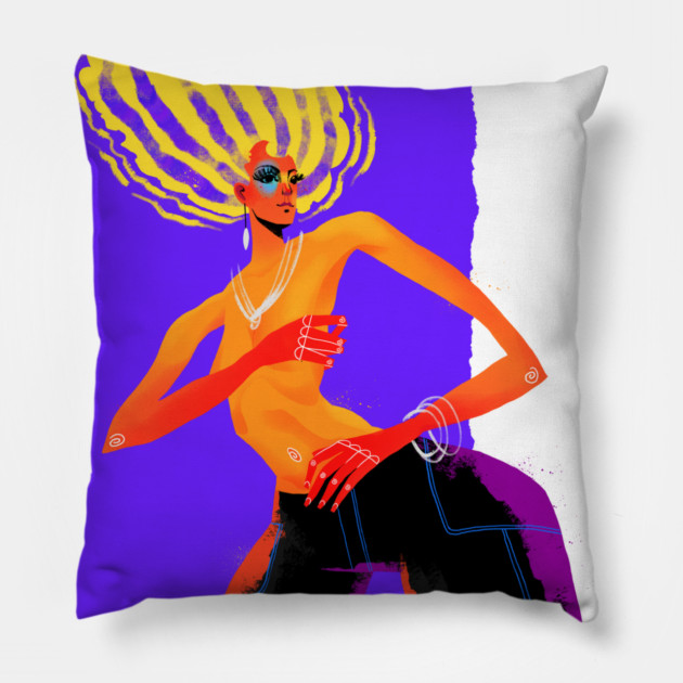 Fashionista #02 Pillow by Tosik-Art