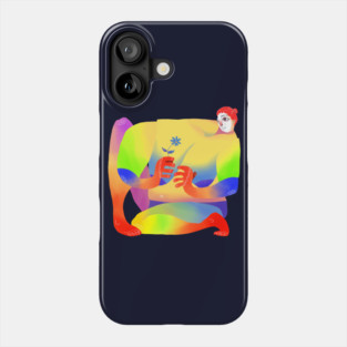 Lady With a Flower Phone Case