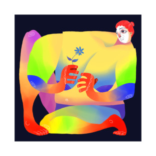 Lady With a Flower T-Shirt